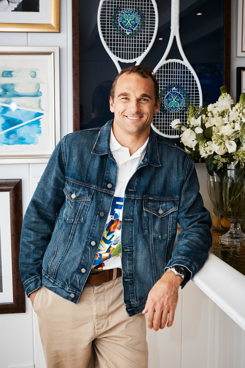 Nick Goepper attends the U.S. Open with Ralph&nbsp;Lauren