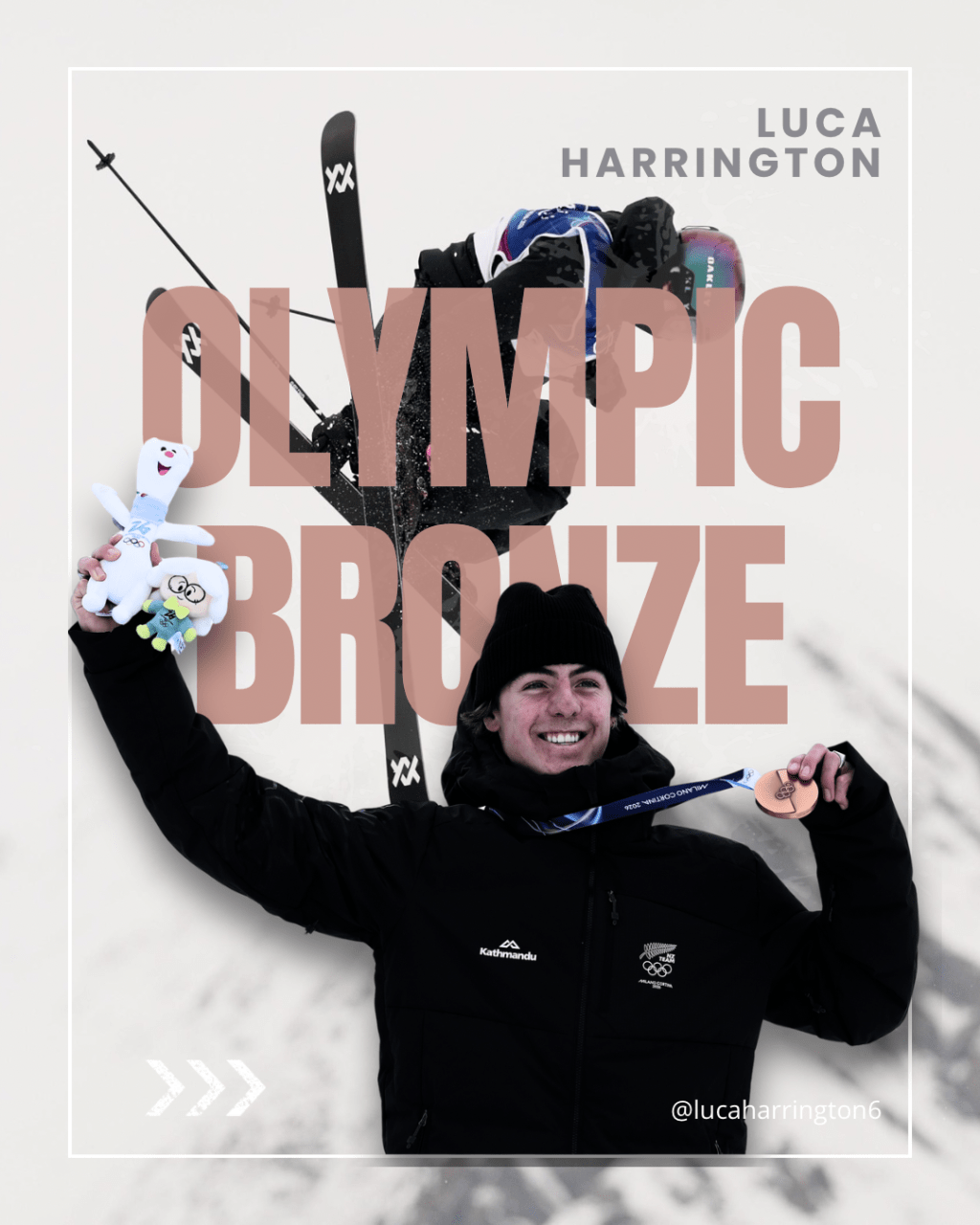 Luca Harrington wins Bronze in&nbsp;Slopestyle!